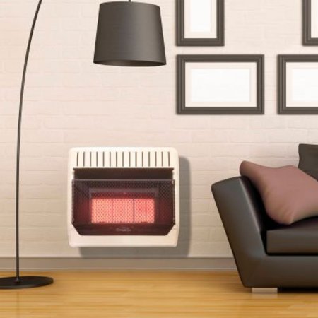 BLUEGRASS LIVING ProCom Heating Natural Gas Vent Free Infrared Gas Space Heater, 30000 BTU, T-Stat Control MN3PTG